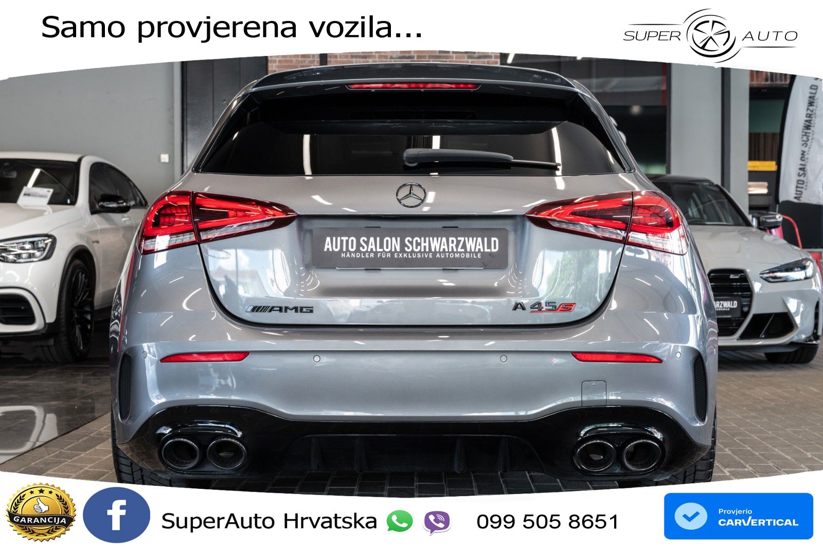 Mercedes-Benz AMG A 45 S 4MATIC+ AMG SPEEDSHIFT DCT 8G ACC+HEAD+GR SJED+360+PANO