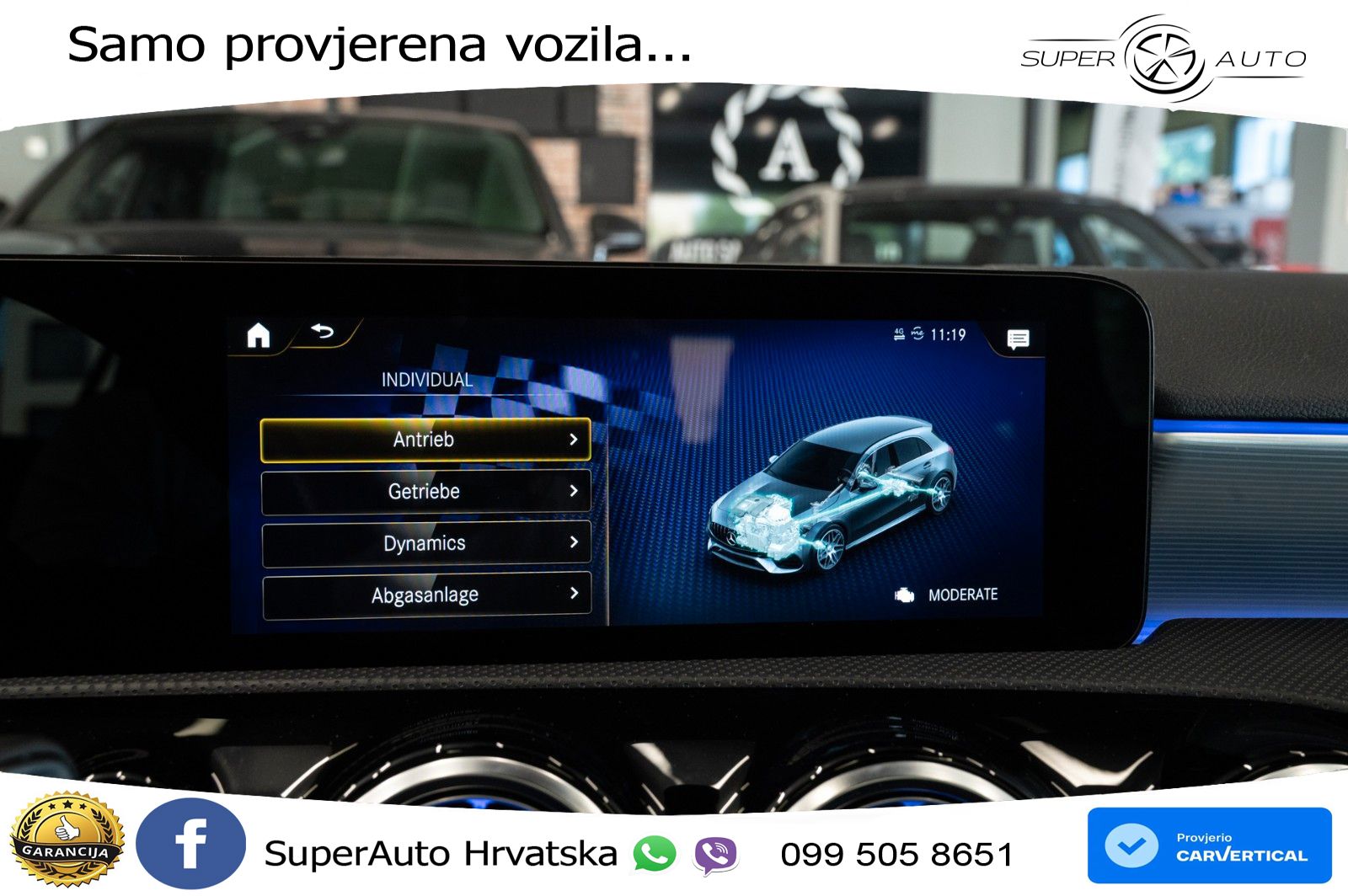 Mercedes-Benz AMG A 45 S 4MATIC+ AMG SPEEDSHIFT DCT 8G ACC+HEAD+GR SJED+360+PANO
