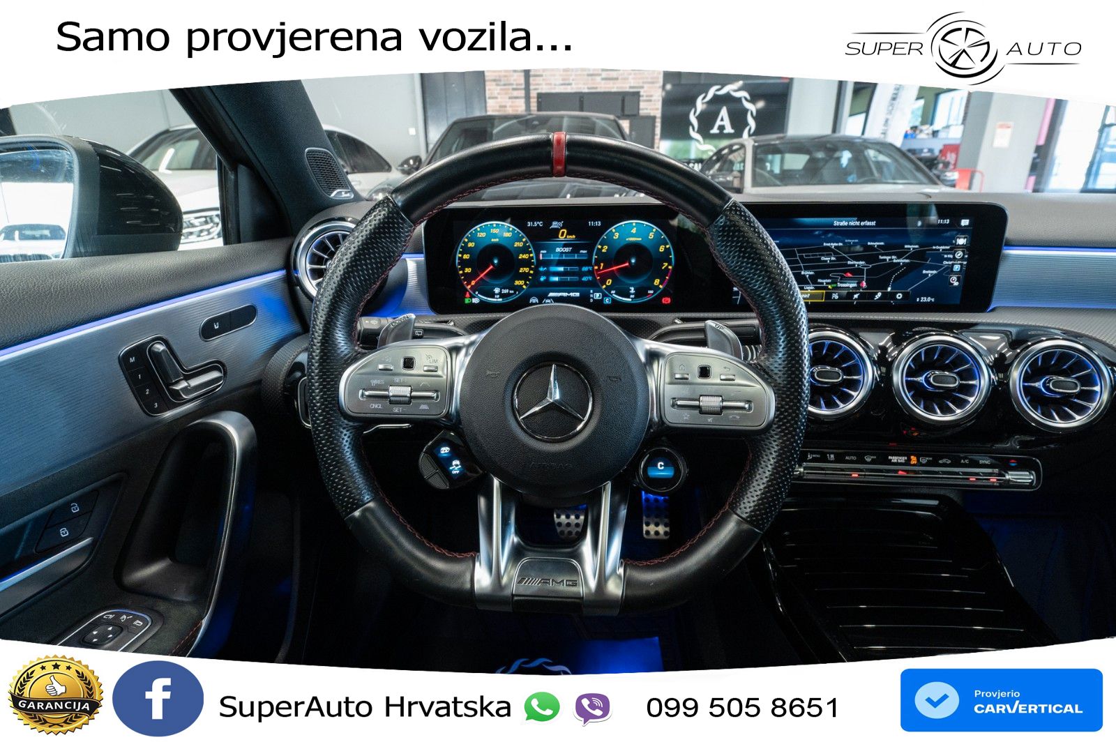 Mercedes-Benz AMG A 45 S 4MATIC+ AMG SPEEDSHIFT DCT 8G ACC+HEAD+GR SJED+360+PANO