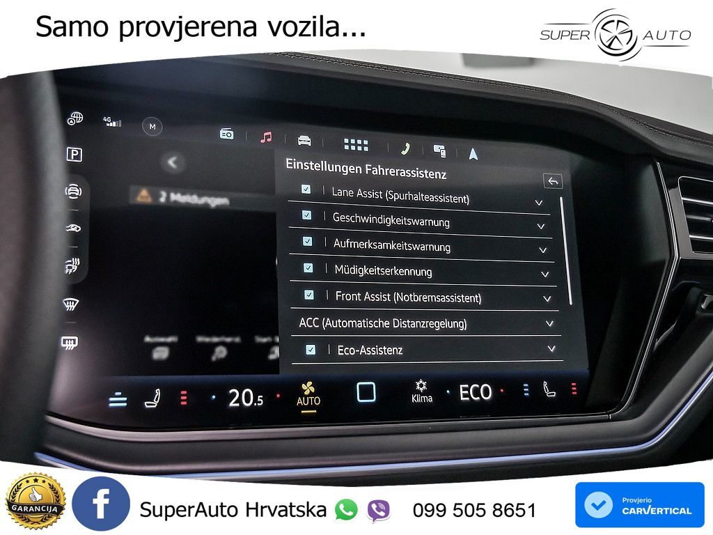 Volkswagen Touareg 3.0 V6 TDI (286 KS) 4MOTION Tiptronic ZRAČNI+ACC+GR SJED+KAM+PANO