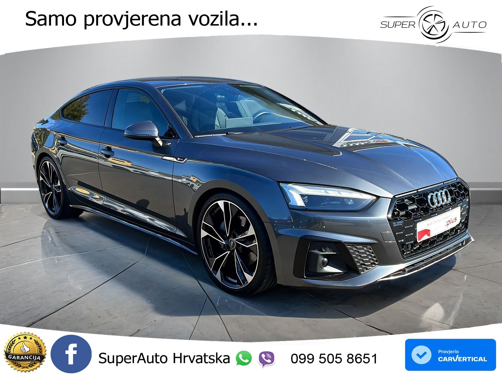 Audi A5 Sportback 40 TDI (204 KS) quattro S tronic S line MATRIX+GR SJED+KAM