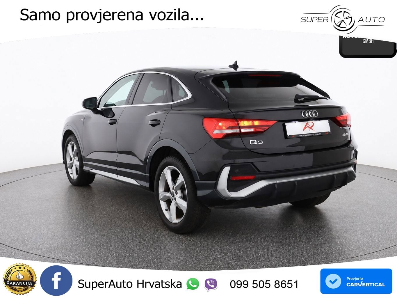 Audi Q3 Sportback 35 TDI (150 KS) S tronic S line LED+GR SJED+ACC