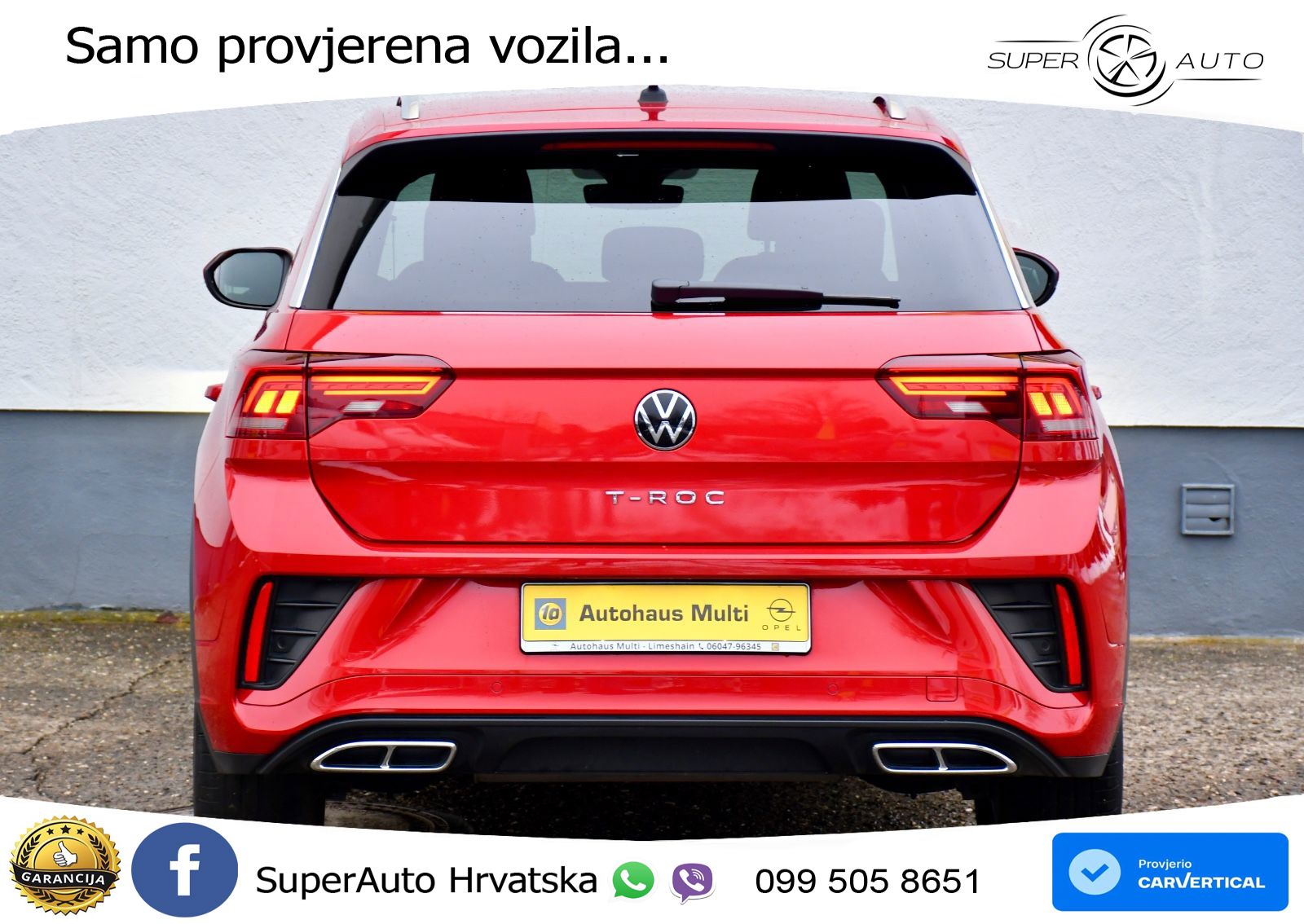 Volkswagen T-Roc I 2.0 TDI (150 KS) DSG LED+GR SJED+ACC