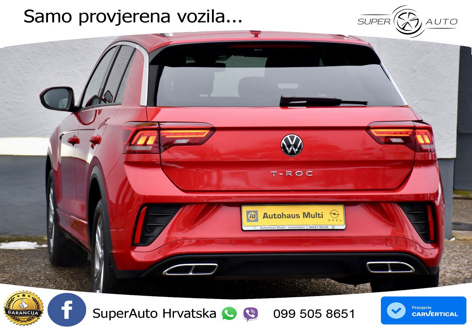 Volkswagen T-Roc I 2.0 TDI (150 KS) DSG LED+GR SJED+ACC