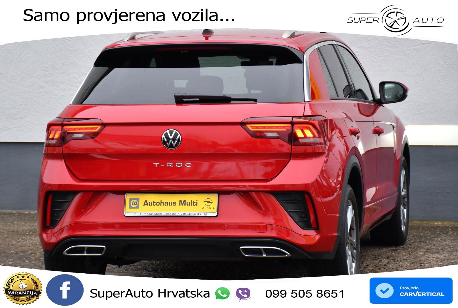 Volkswagen T-Roc I 2.0 TDI (150 KS) DSG LED+GR SJED+ACC
