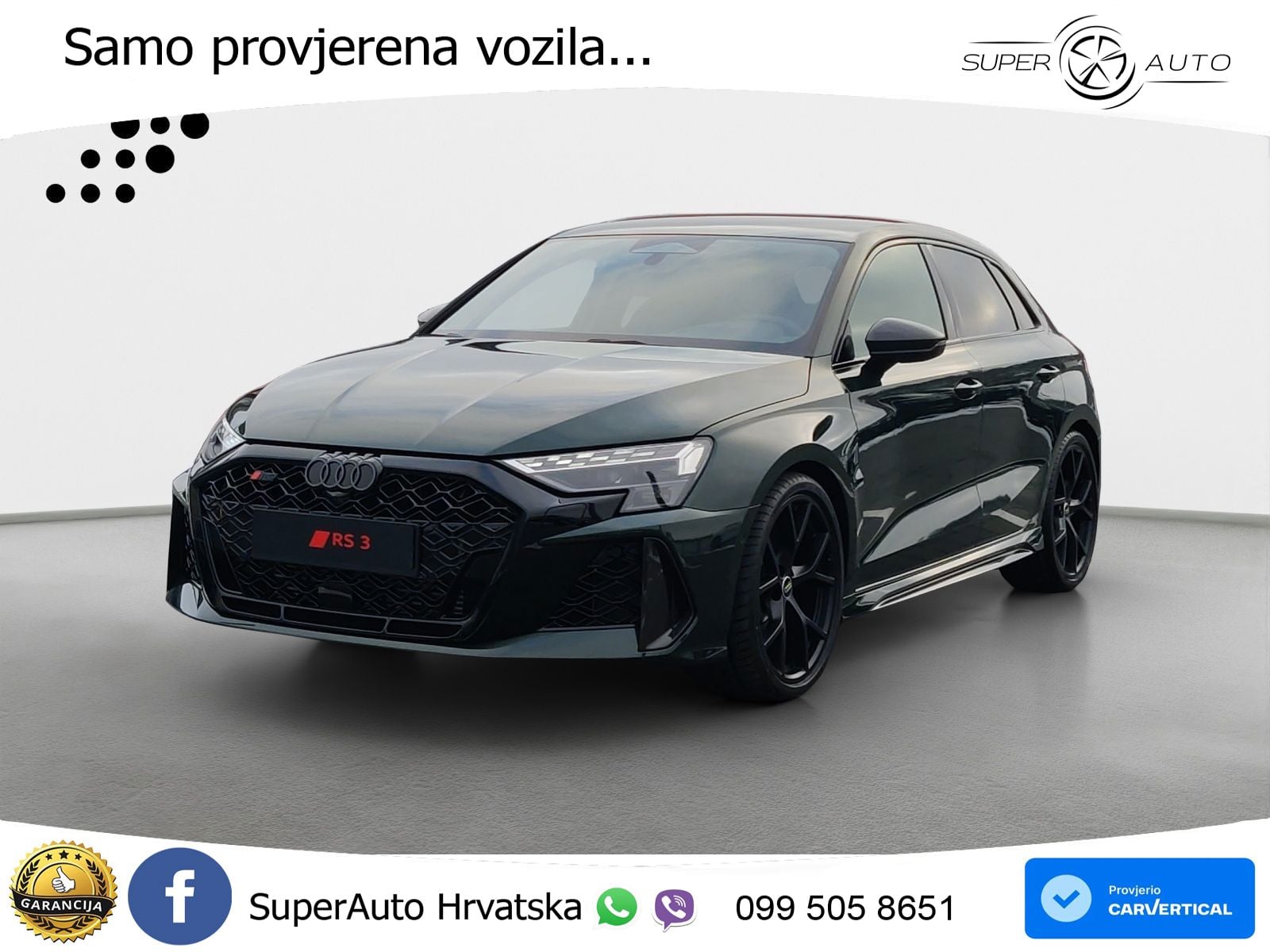 Audi RS3 Sedan 2.5 TFSI (400 KS) quattro S tronic LED+GR SJED+ACC
