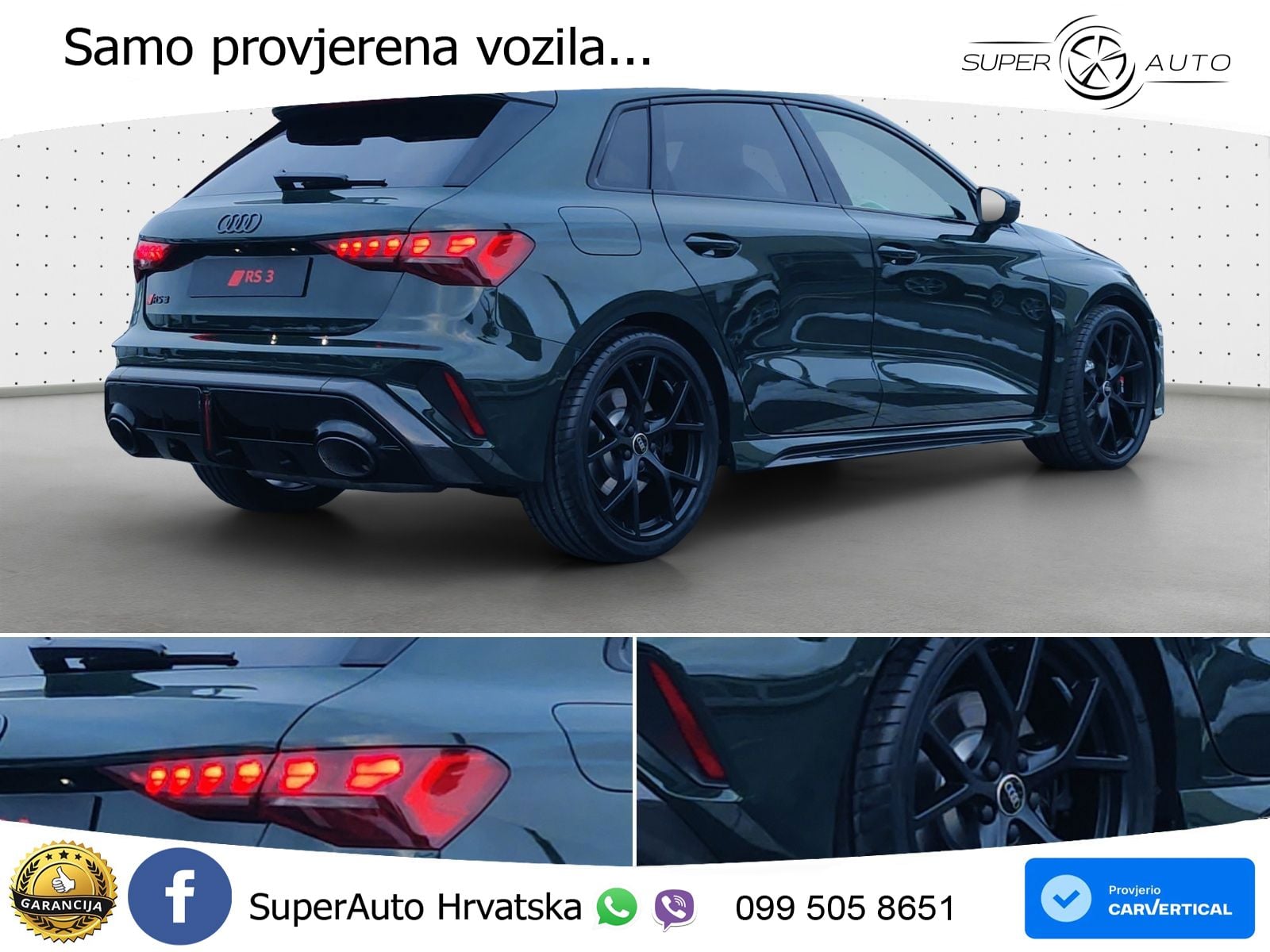 Audi RS3 Sedan 2.5 TFSI (400 KS) quattro S tronic LED+GR SJED+ACC