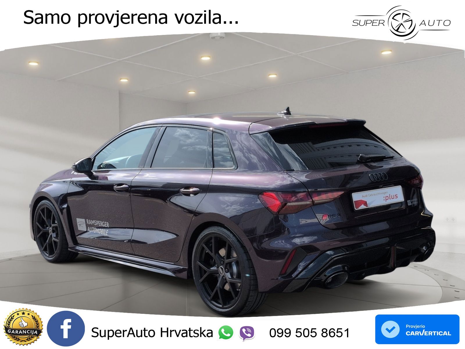 Audi RS3 Sedan 2.5 TFSI (400 KS) quattro S tronic MATRIX+GR SJED+KAM