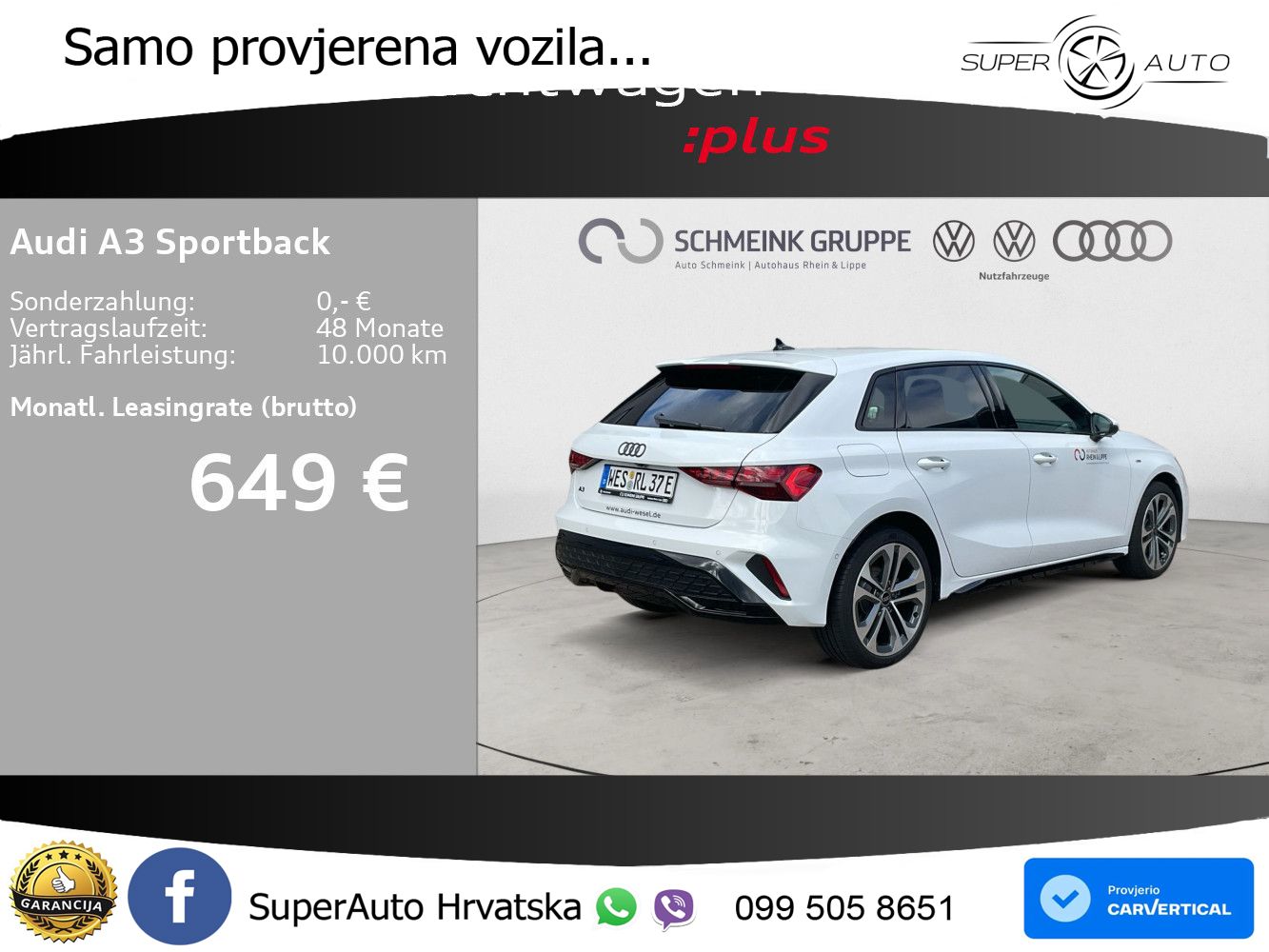 Audi A3 Sportback 40 TFSI e (204 KS) Plug-in Hybrid S tronic S line LED+GR SJED+ACC