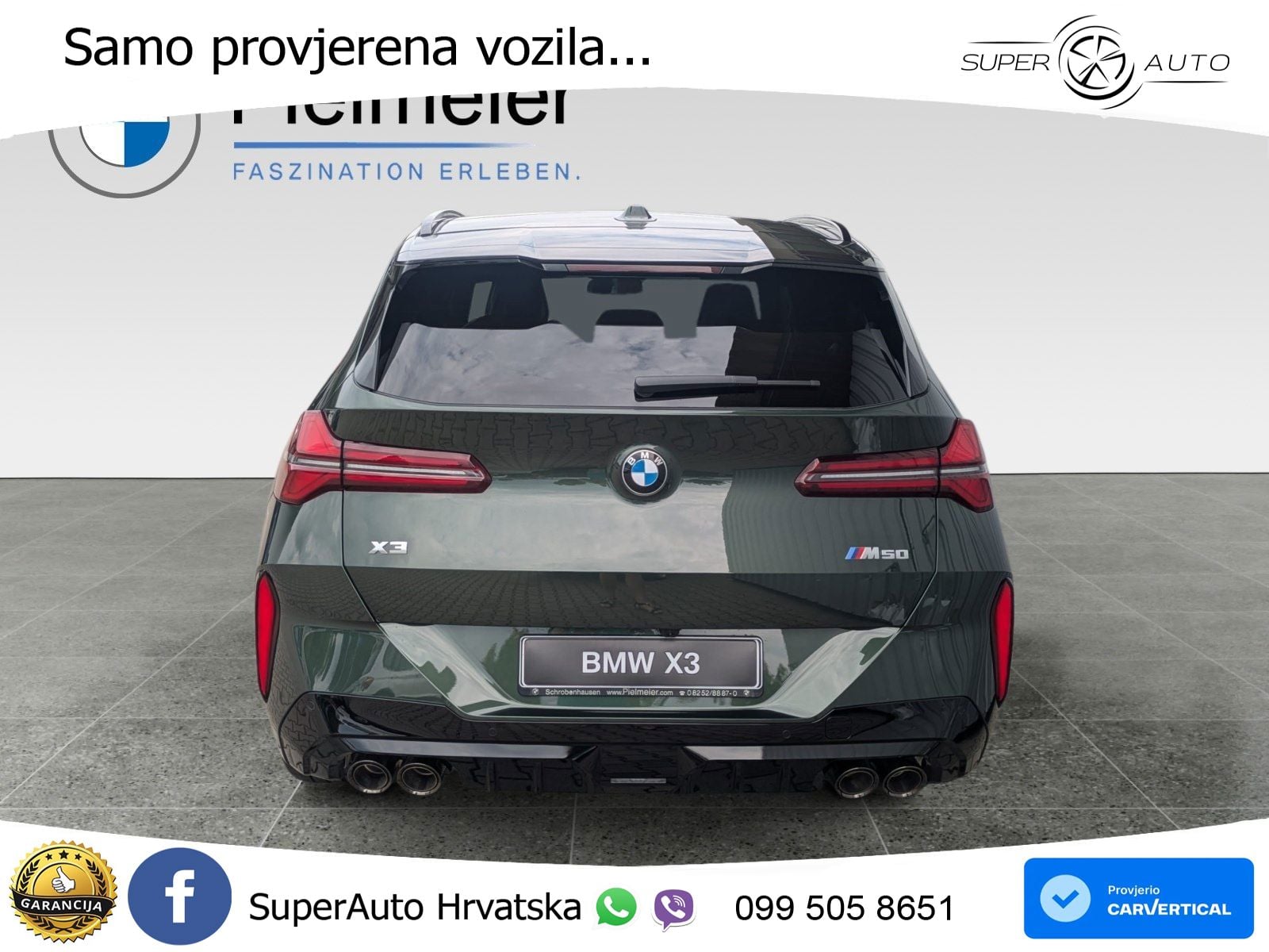 BMW X3 M50 xDrive Steptronic ACC+GR SJED+360+PANO