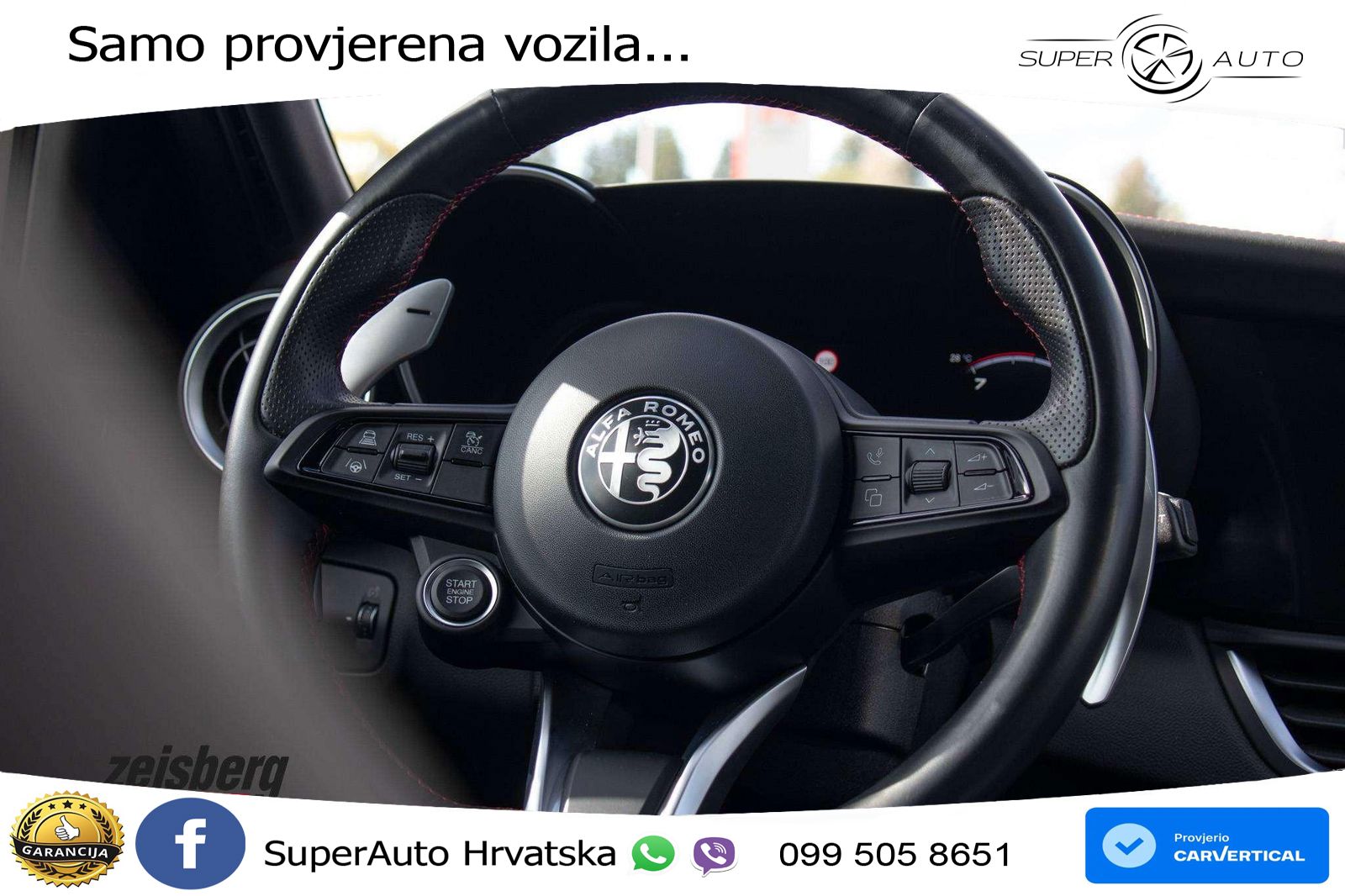 Alfa Romeo Giulia 2.0 Turbo (280 KS) Q4 Automatic LED+GR SJED+ACC