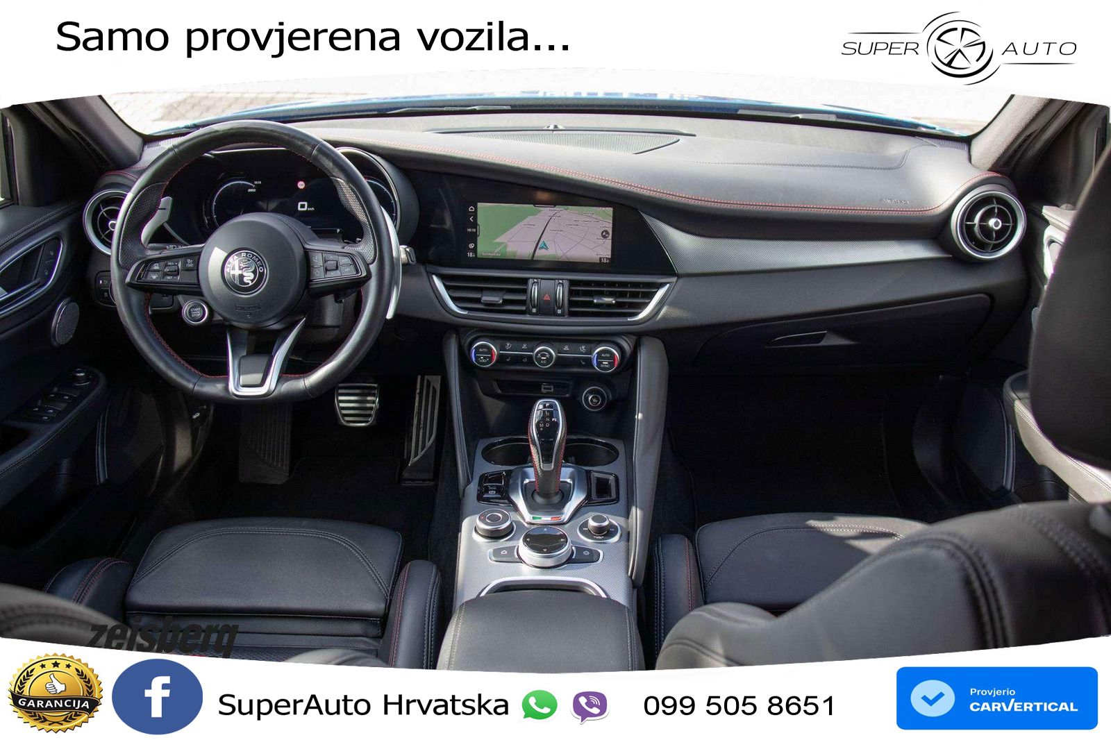 Alfa Romeo Giulia 2.0 Turbo (280 KS) Q4 Automatic LED+GR SJED+ACC