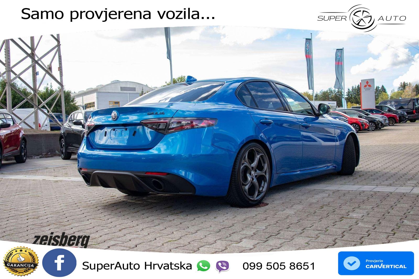 Alfa Romeo Giulia 2.0 Turbo (280 KS) Q4 Automatic LED+GR SJED+ACC