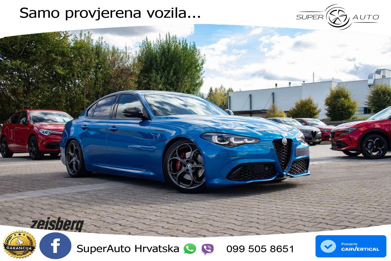 Alfa Romeo Giulia 2.0 Turbo (280 KS) Q4 Automatic LED+GR SJED+ACC