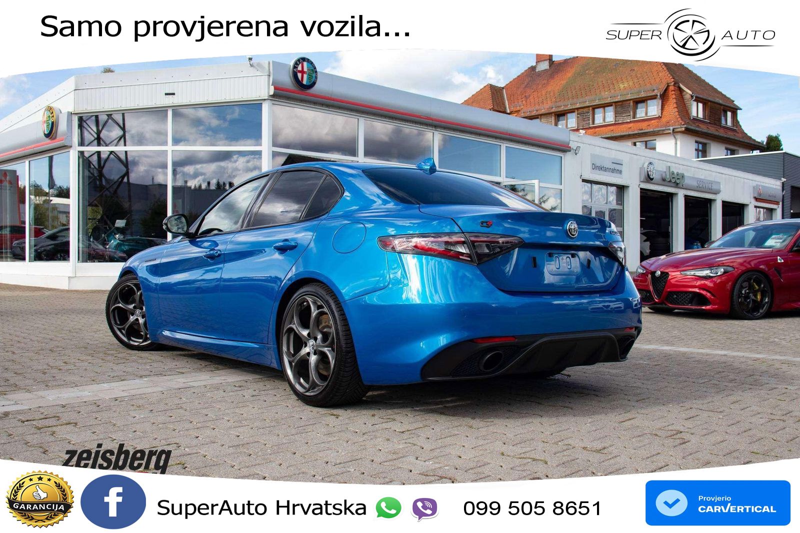 Alfa Romeo Giulia 2.0 Turbo (280 KS) Q4 Automatic LED+GR SJED+ACC
