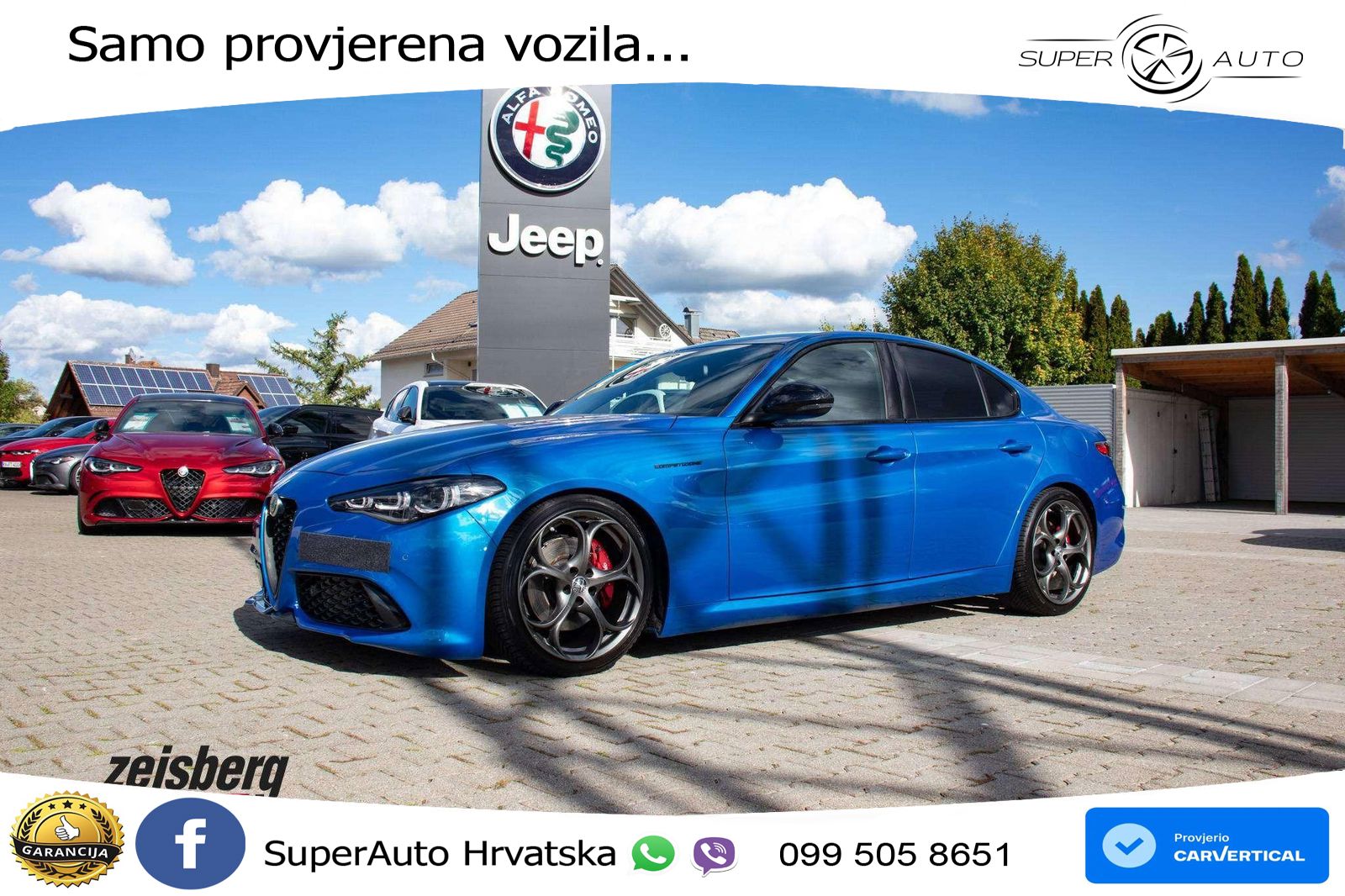 Alfa Romeo Giulia 2.0 Turbo (280 KS) Q4 Automatic LED+GR SJED+ACC