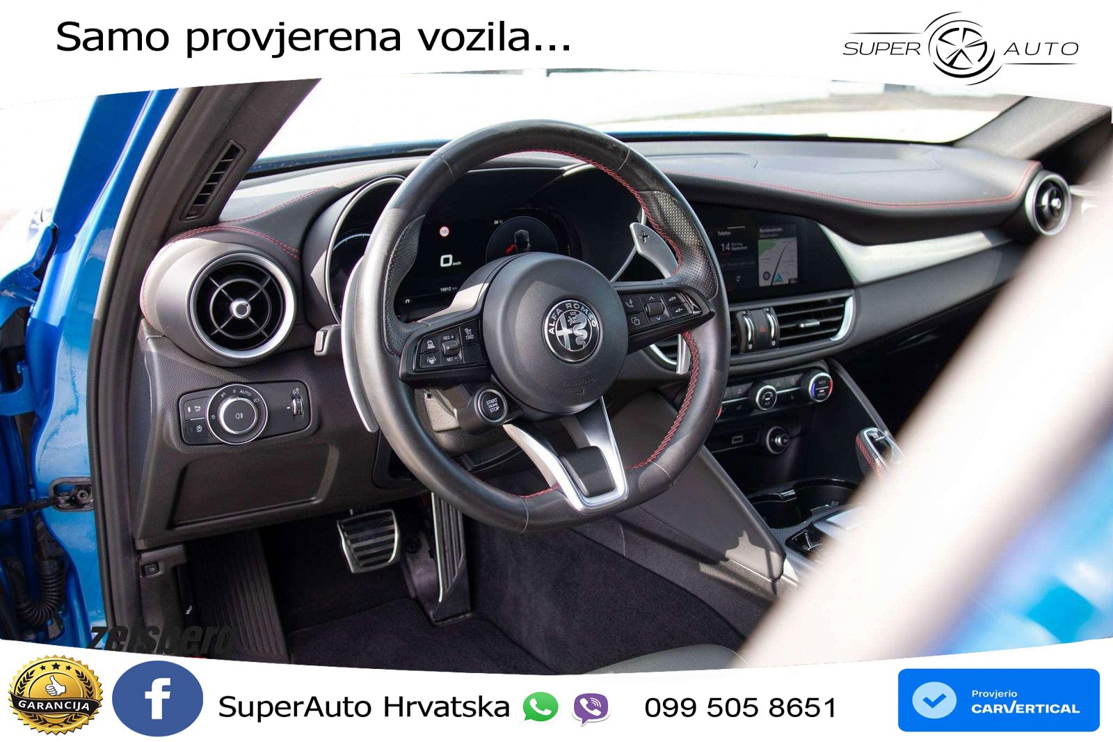Alfa Romeo Giulia 2.0 Turbo (280 KS) Q4 Automatic LED+GR SJED+ACC