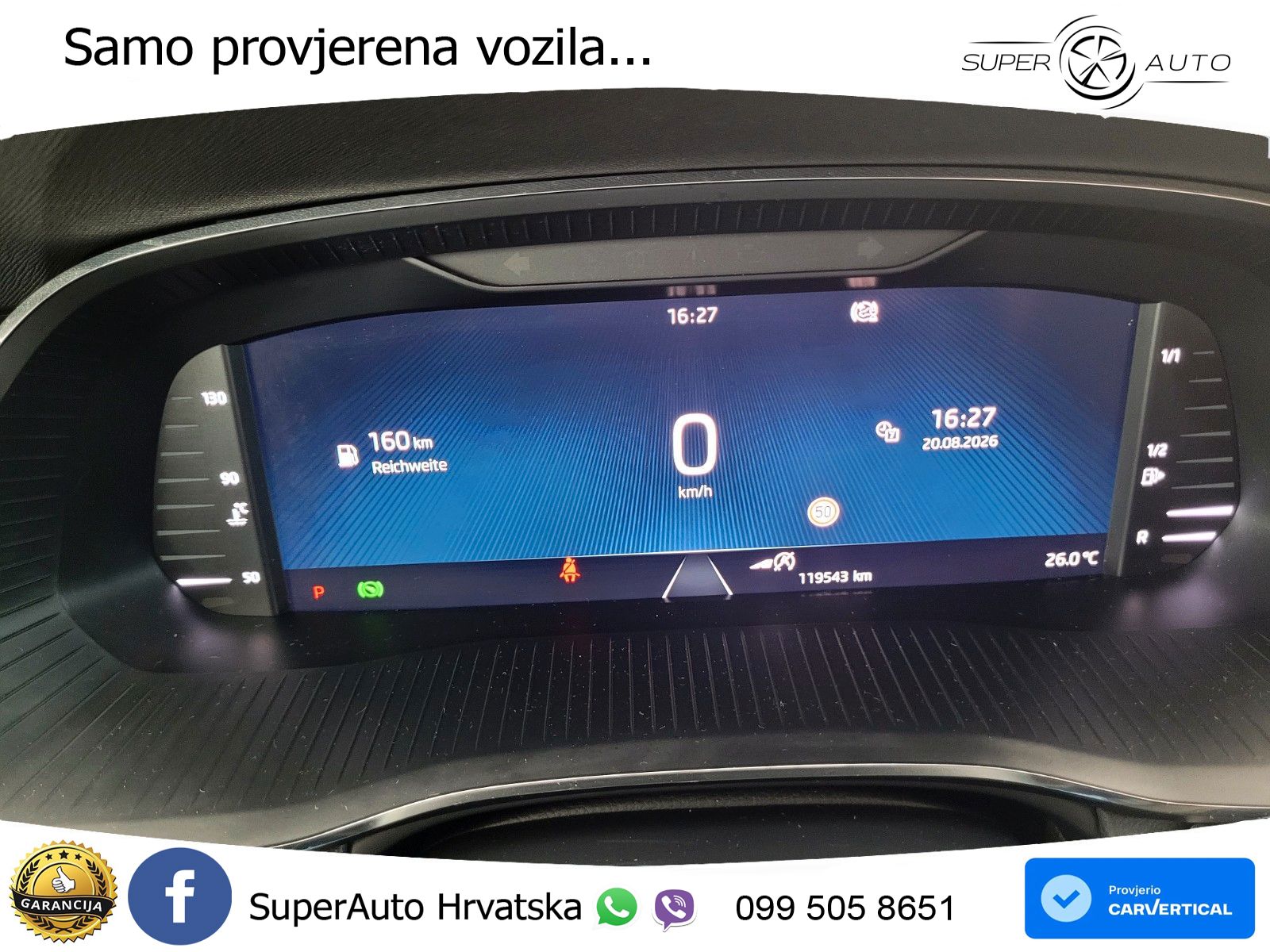 Škoda Octavia Combi 2.0 TDI (150 KS) DSG LED+GR SJED+ACC