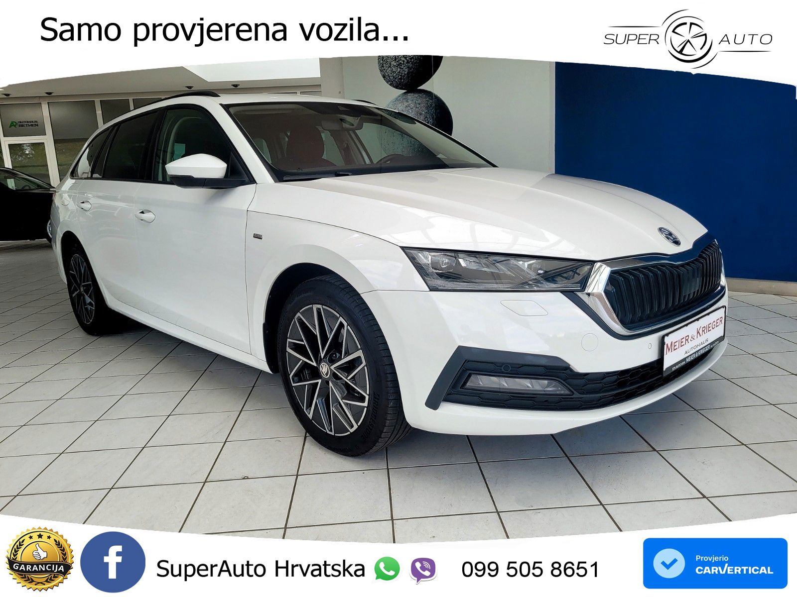 Škoda Octavia Combi 2.0 TDI (150 KS) DSG LED+GR SJED+ACC