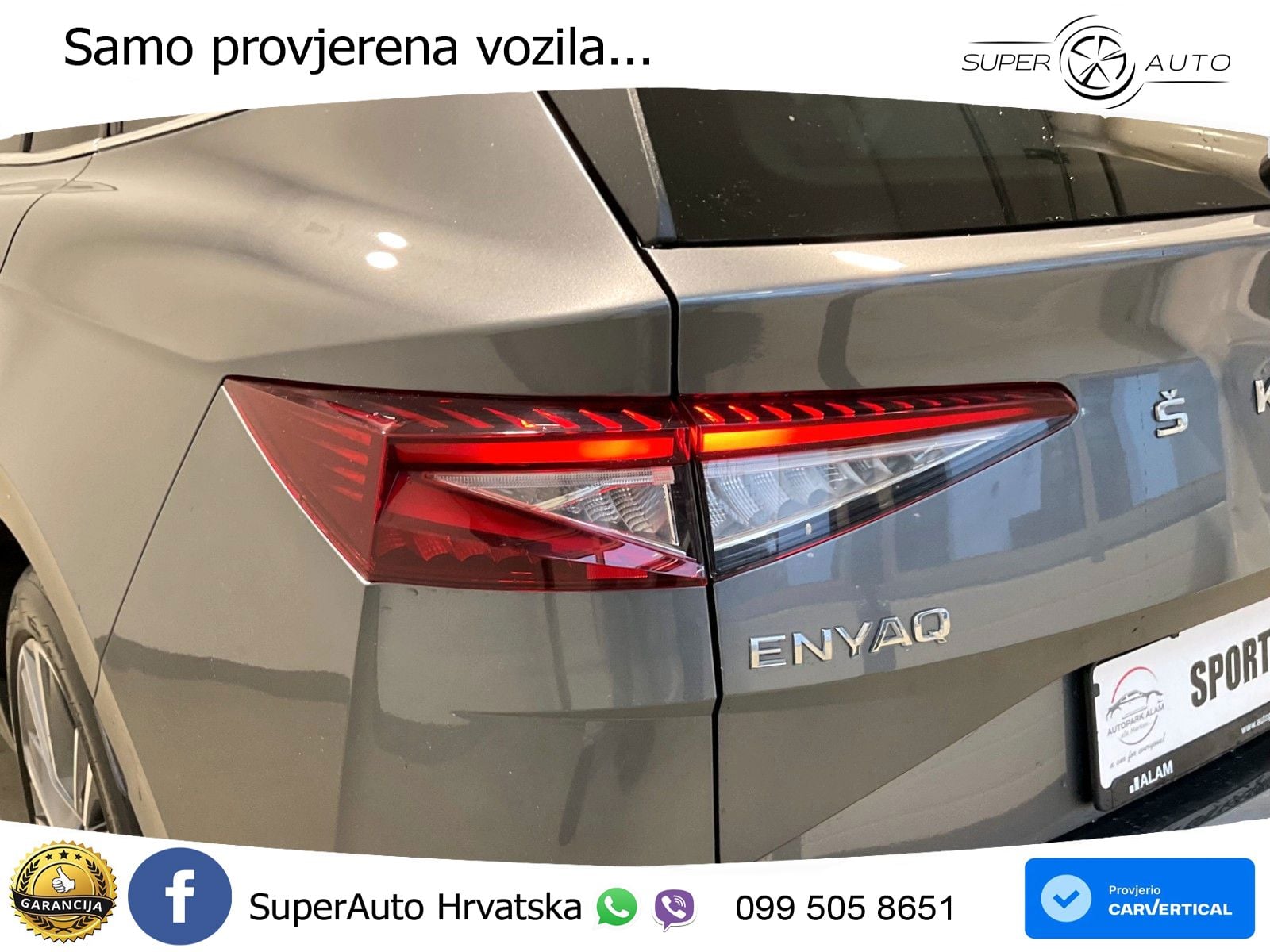 Škoda Enyaq iV 80x 82 kWh (265 KS) AWD LED+GR SJED+ACC
