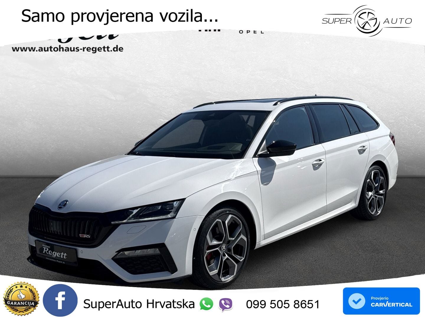 Škoda Octavia Combi RS 2.0 TDI (200 KS) DSG LED+GR SJED+ACC