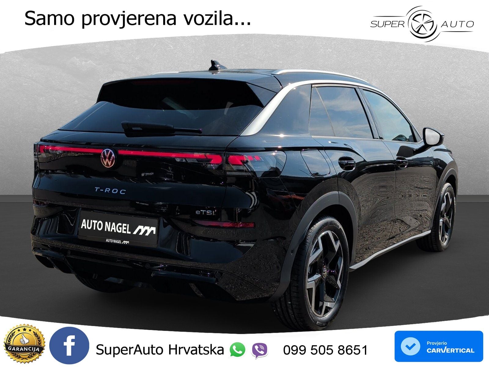 Volkswagen T-Roc 1.5 eTSI (150 KS)  DSG R-Line LED+GR SJED+ACC