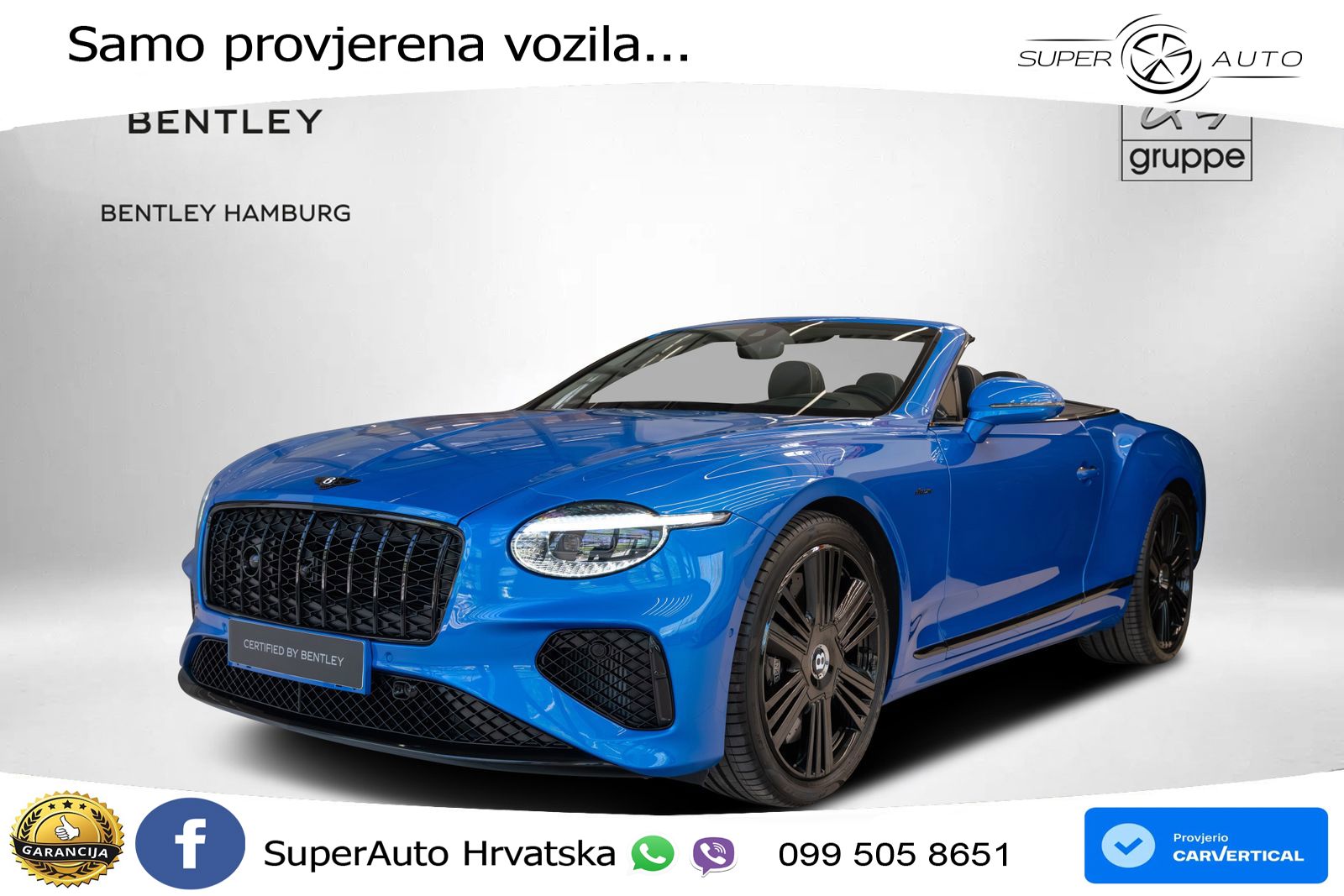 Bentley Continental GTC IV 4.0 V8 TFSi (680 KS) AWD DCT LED+GR SJED+ACC