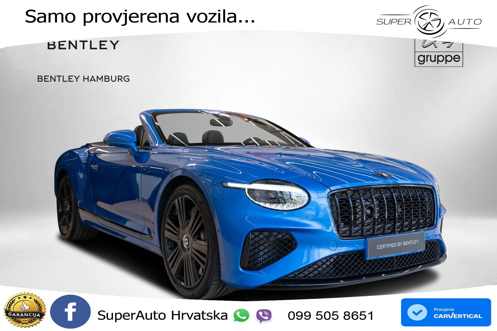 Bentley Continental GTC IV 4.0 V8 TFSi (680 KS) AWD DCT LED+GR SJED+ACC