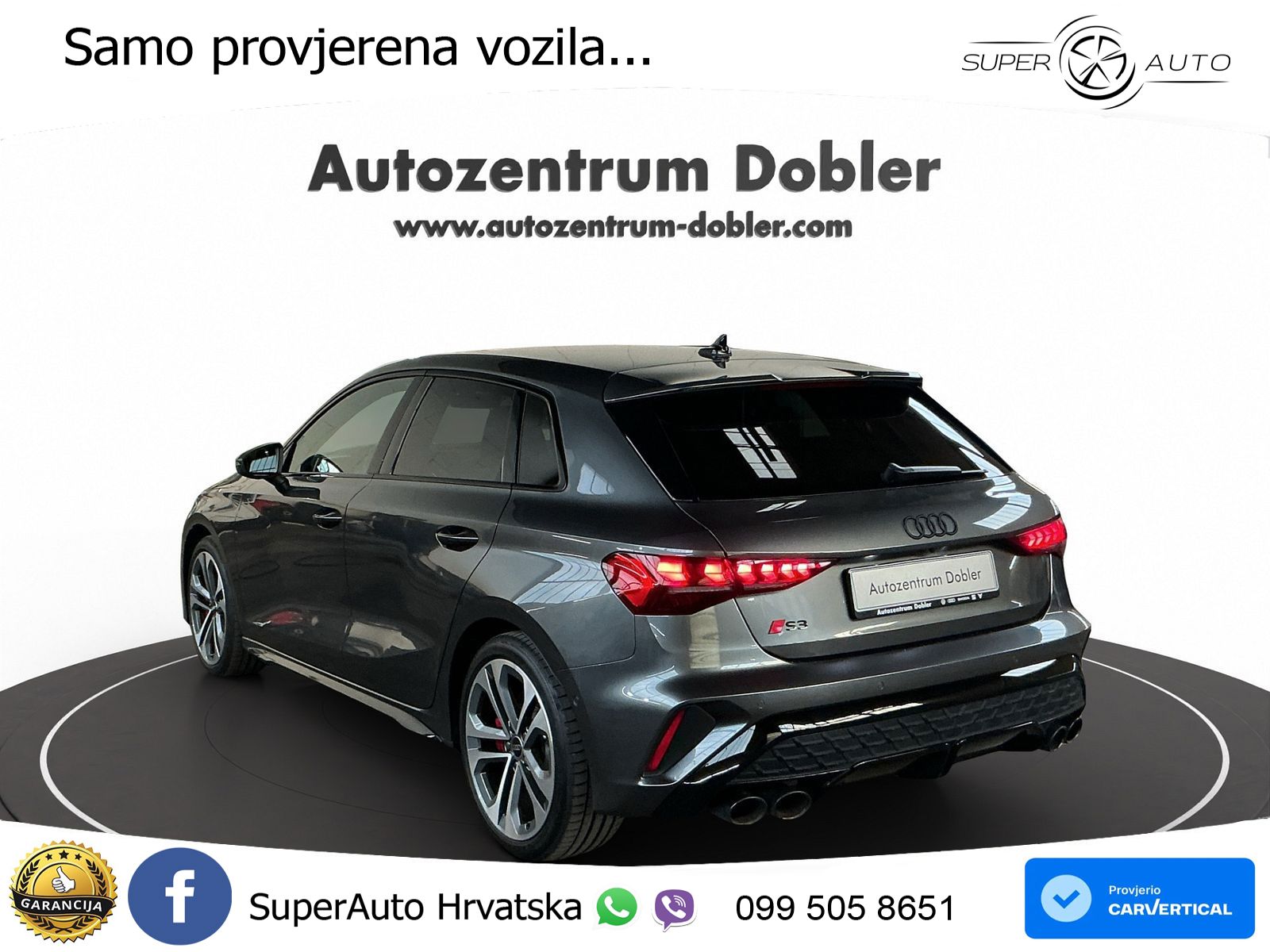 Audi S3 2.0 TFSI (333 KS) quattro S tronic MATRIX+GR SJED+KAM