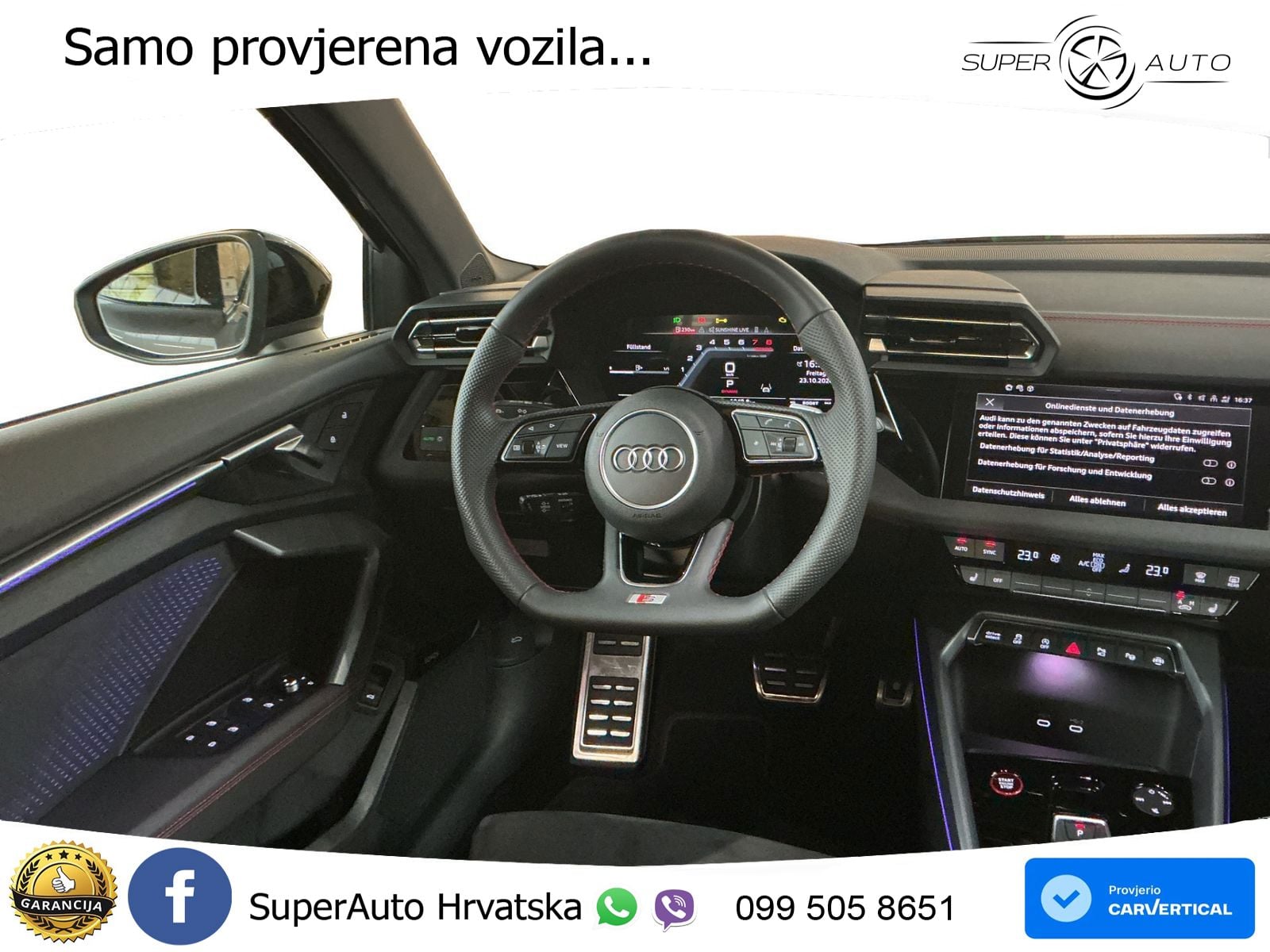 Audi S3 2.0 TFSI (333 KS) quattro S tronic MATRIX+GR SJED+KAM