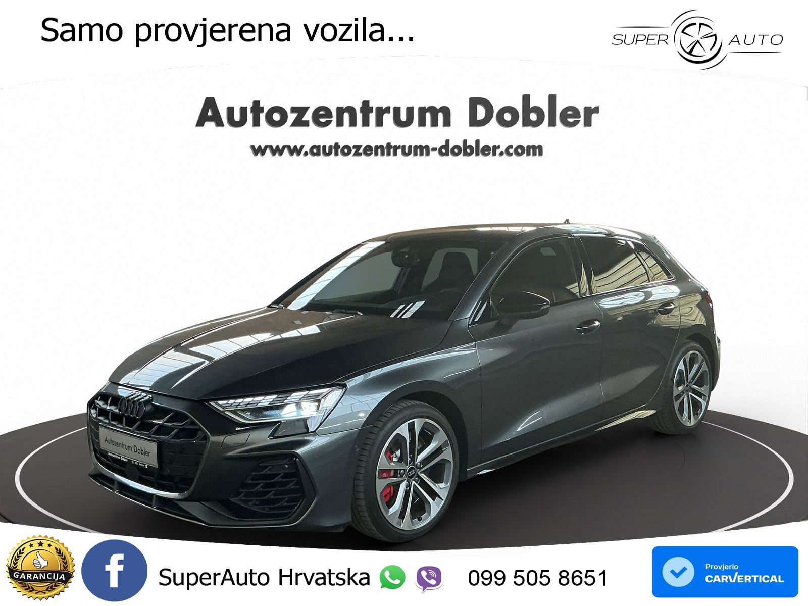 Audi S3 2.0 TFSI (333 KS) quattro S tronic MATRIX+GR SJED+KAM