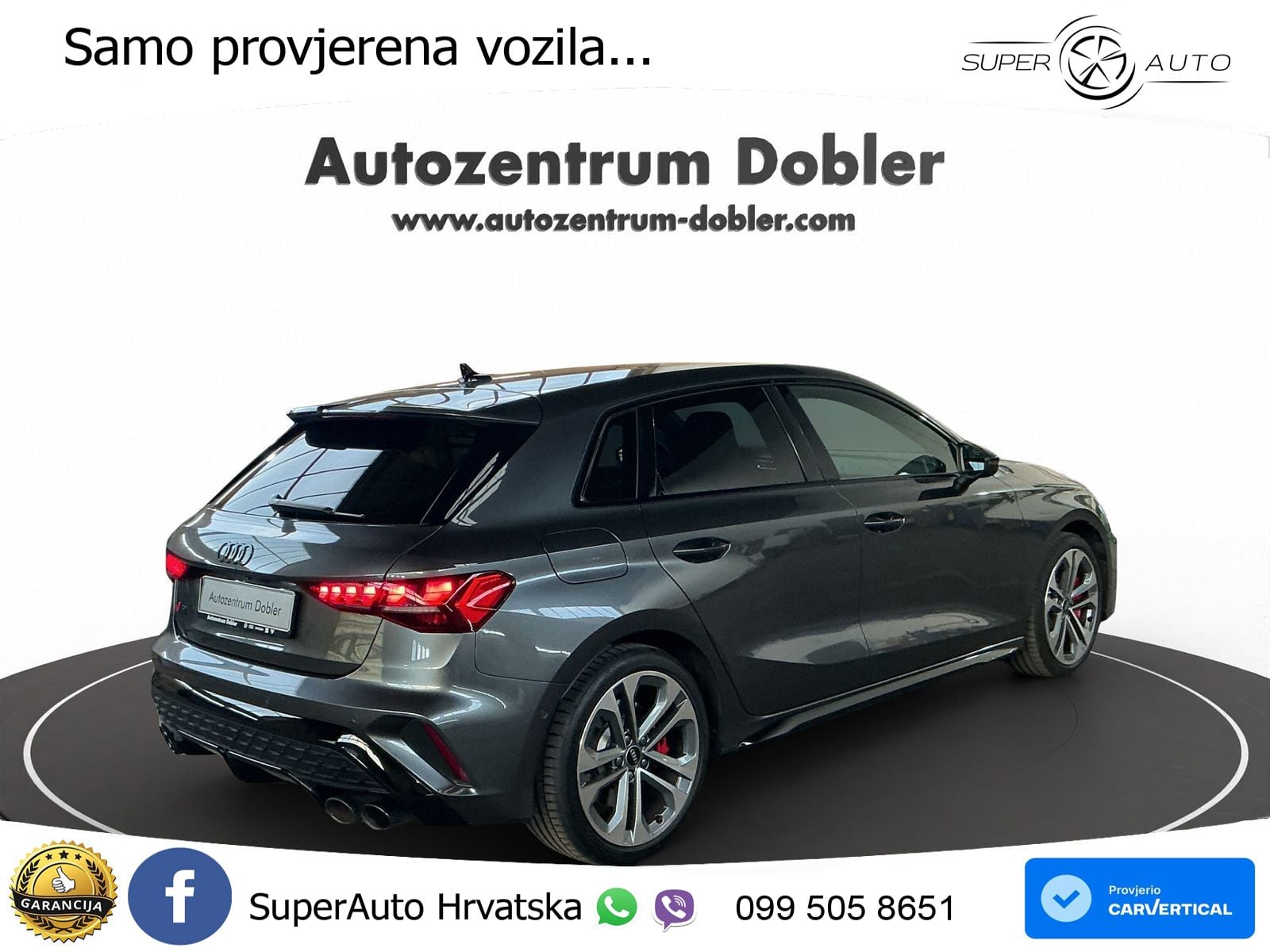 Audi S3 2.0 TFSI (333 KS) quattro S tronic MATRIX+GR SJED+KAM