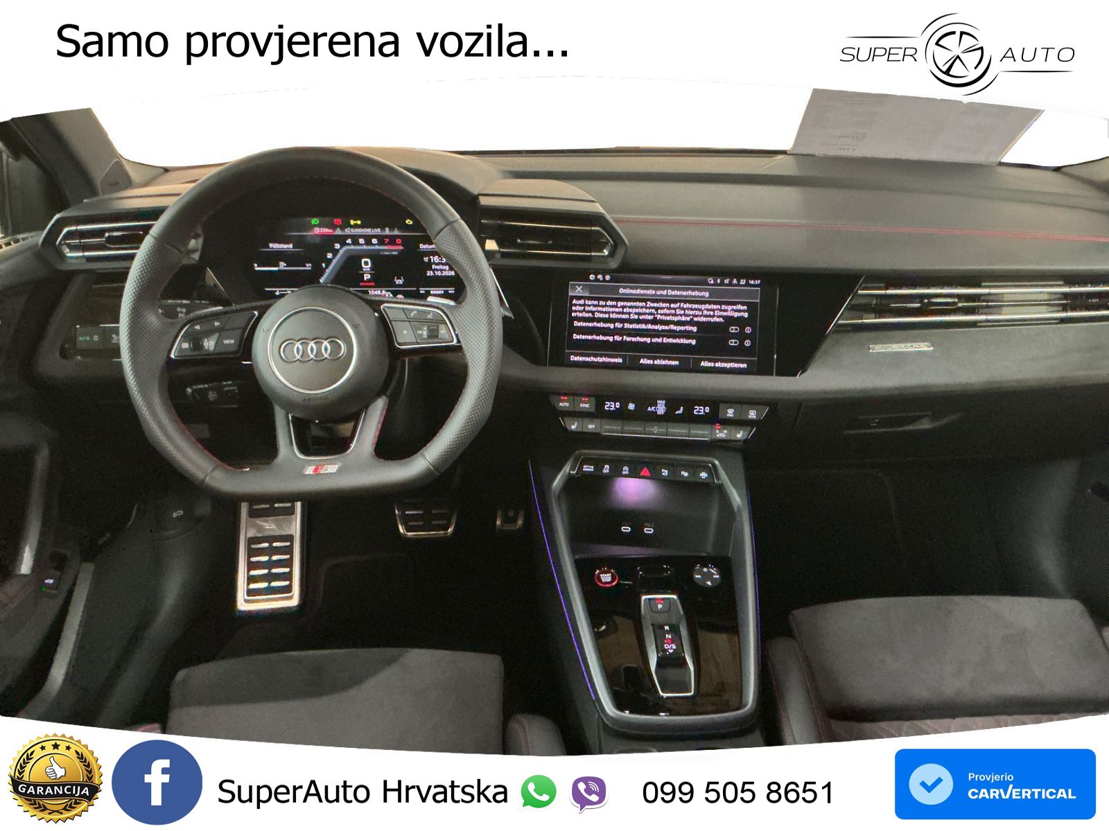 Audi S3 2.0 TFSI (333 KS) quattro S tronic MATRIX+GR SJED+KAM