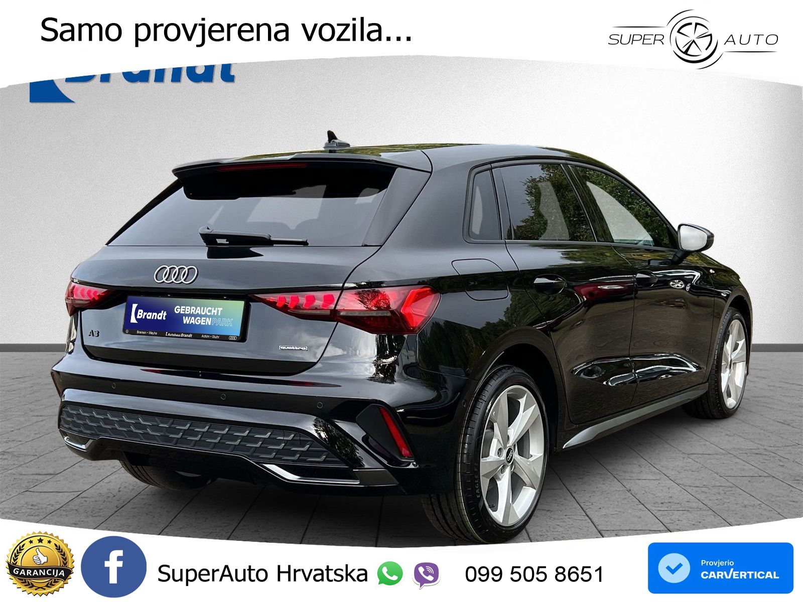 Audi A3 Sportback 40 TFSI (204 KS) quattro S tronic S line