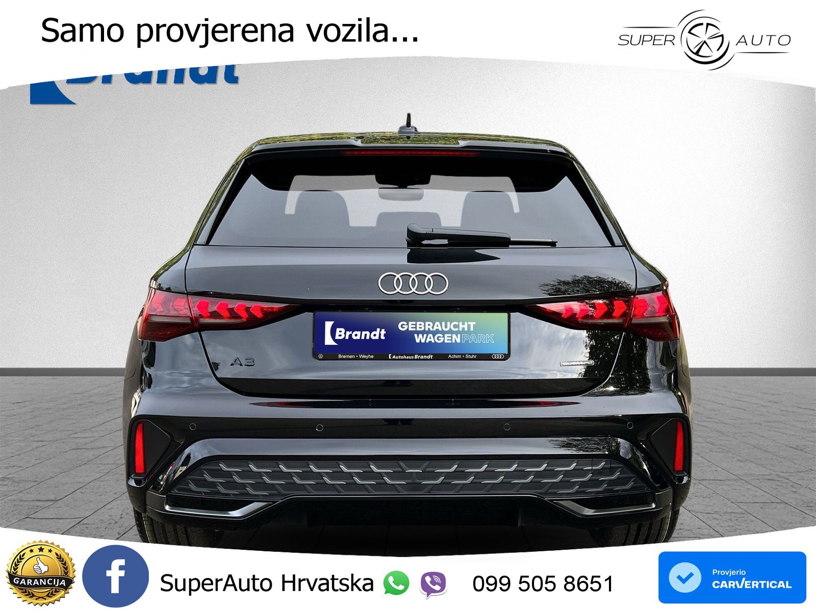 Audi A3 Sportback 40 TFSI (204 KS) quattro S tronic S line