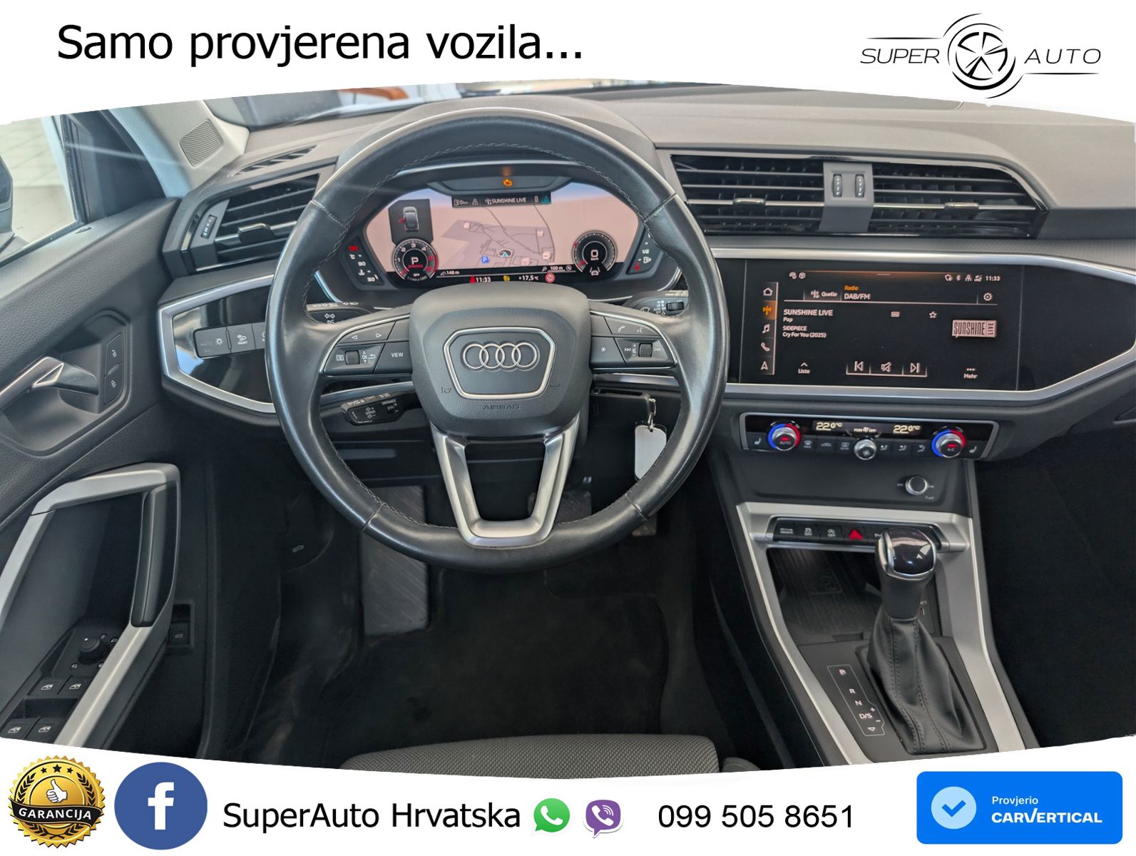 Audi Q3 Sportback 40 TDI (200 KS) quattro S tronic LED+GR SJED+ACC