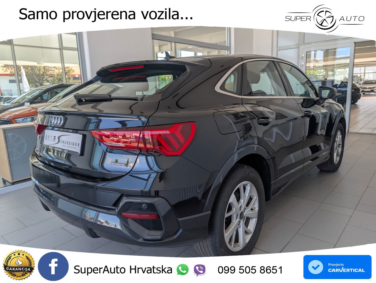 Audi Q3 Sportback 40 TDI (200 KS) quattro S tronic LED+GR SJED+ACC