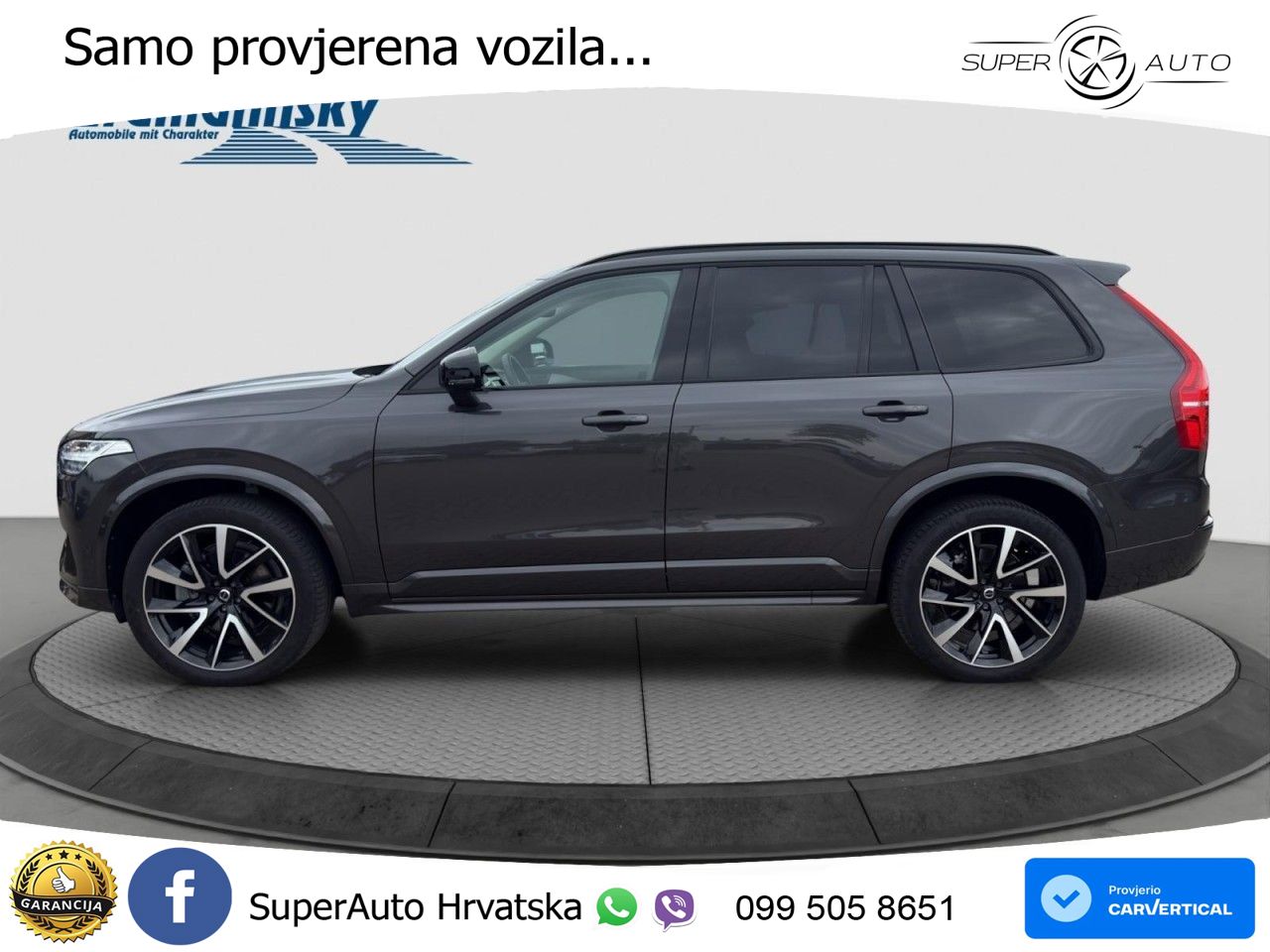 Volvo XC90 2.0 B5 Diesel AWD Automatic ACC+HEAD+4xGR SJED+360+PANO
