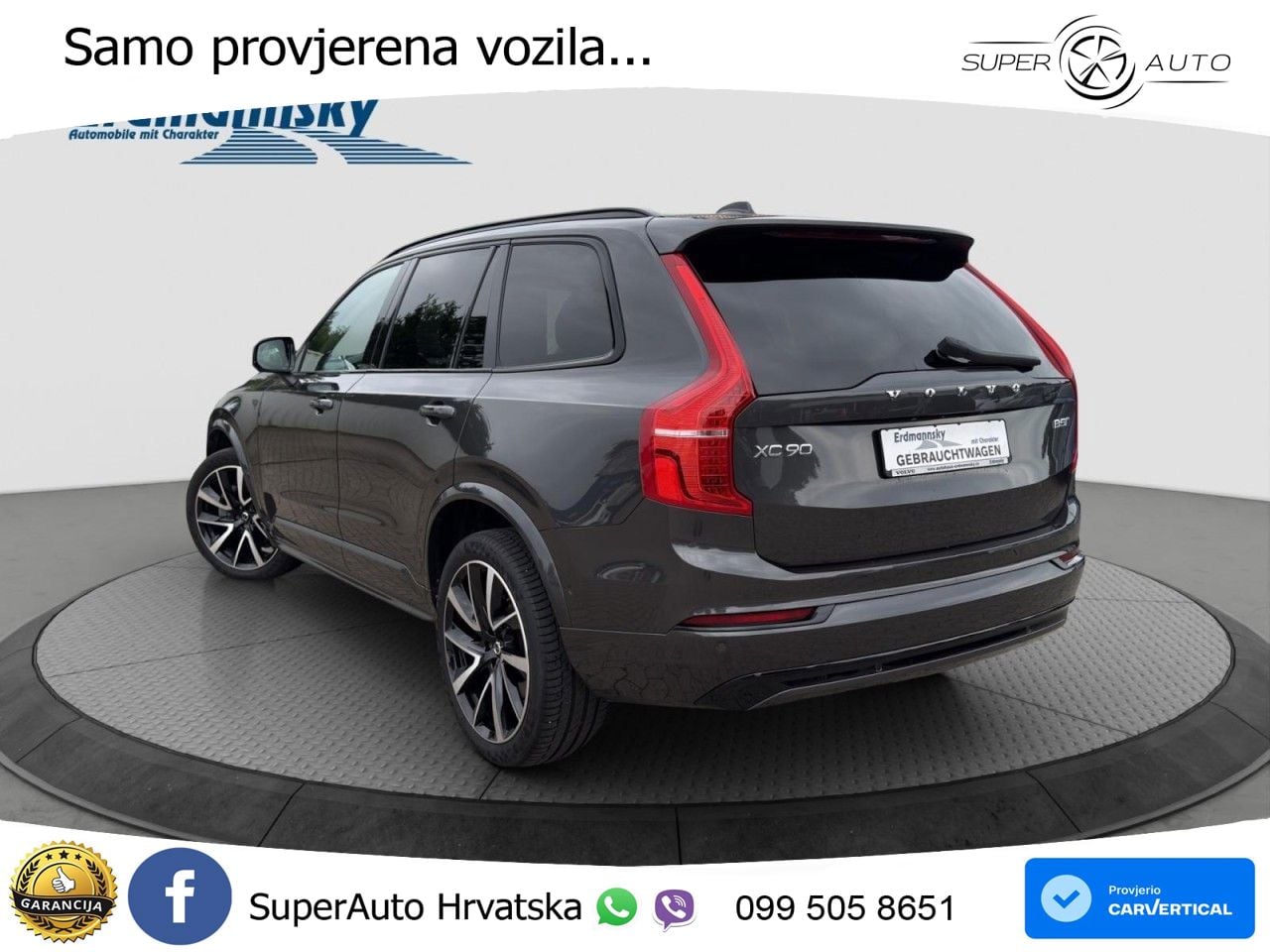 Volvo XC90 2.0 B5 Diesel AWD Automatic ACC+HEAD+4xGR SJED+360+PANO