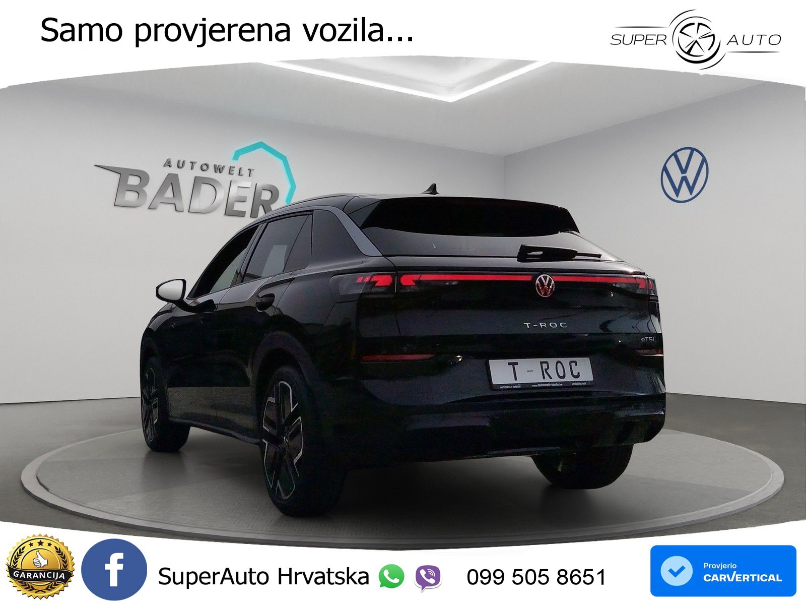 Volkswagen T-Roc 1.5 eTSI (150 KS)  DSG R-Line LED+GR SJED+ACC