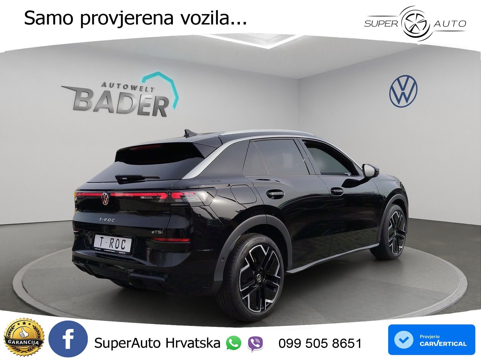 Volkswagen T-Roc 1.5 eTSI (150 KS)  DSG R-Line LED+GR SJED+ACC