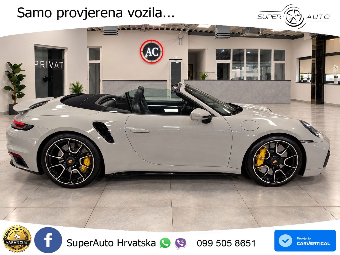 Porsche 911 Turbo S Cabriolet 3.8 (650 KS) PDK ZRAČNI+ACC+GR SJED+KAM