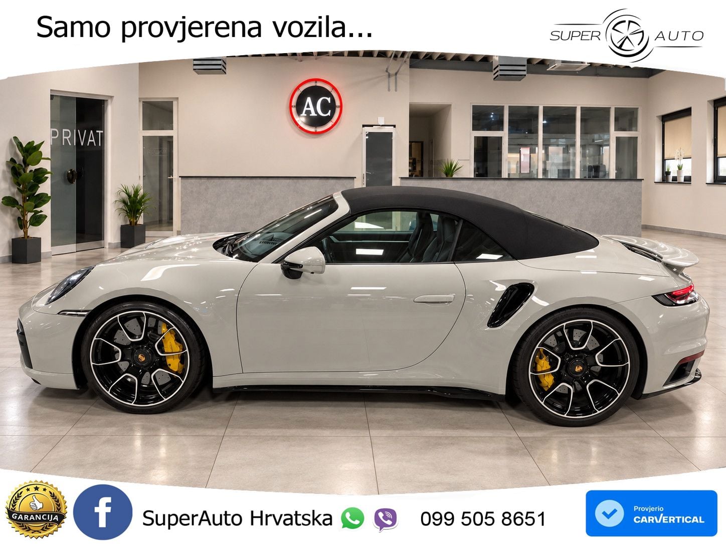 Porsche 911 Turbo S Cabriolet 3.8 (650 KS) PDK ZRAČNI+ACC+GR SJED+KAM