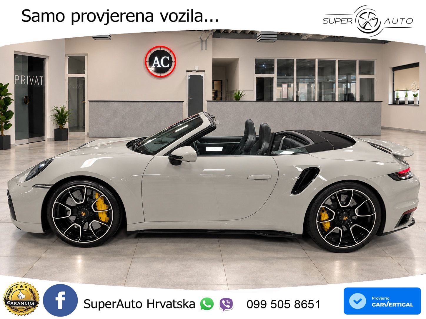 Porsche 911 Turbo S Cabriolet 3.8 (650 KS) PDK ZRAČNI+ACC+GR SJED+KAM