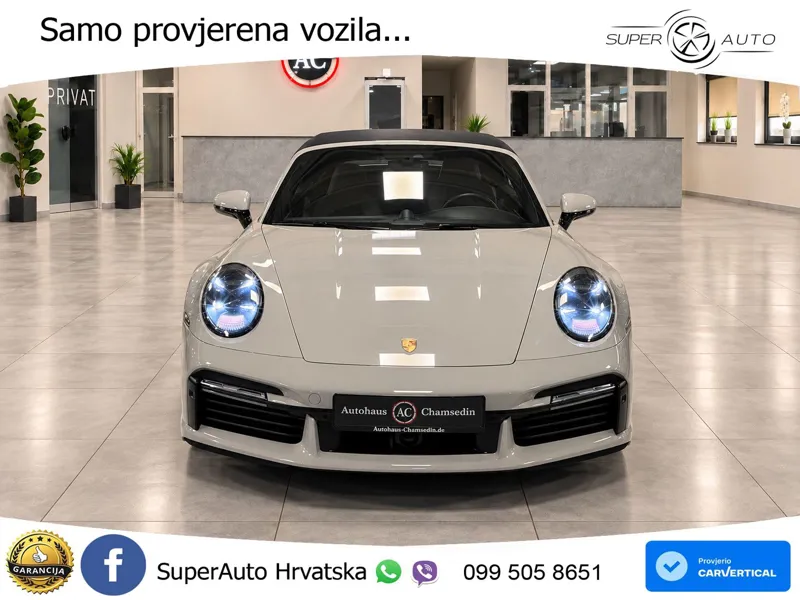 Porsche 911 Turbo S Cabriolet 3.8 (650 KS) PDK ZRAČNI+ACC+GR SJED+KAM