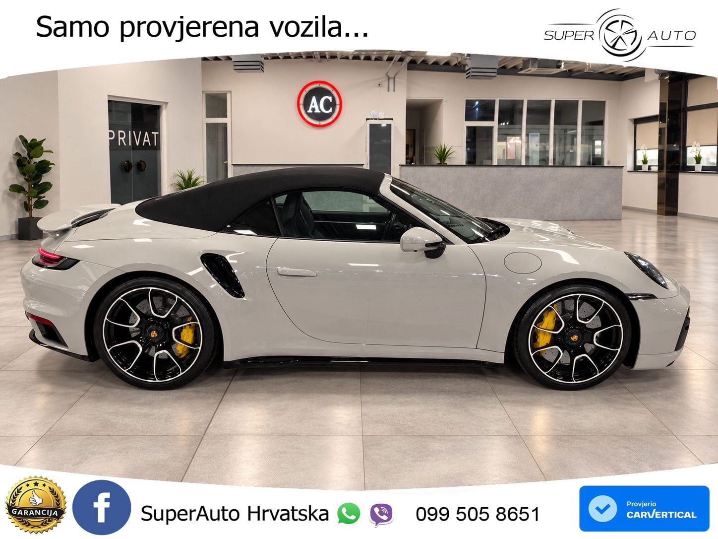 Porsche 911 Turbo S Cabriolet 3.8 (650 KS) PDK ZRAČNI+ACC+GR SJED+KAM