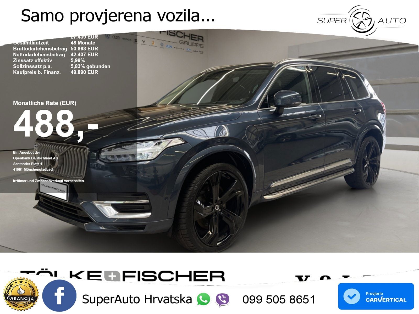 Volvo XC90 2.0 T8 AWD Automatic ACC+HEAD+4xGR SJED+360+PANO