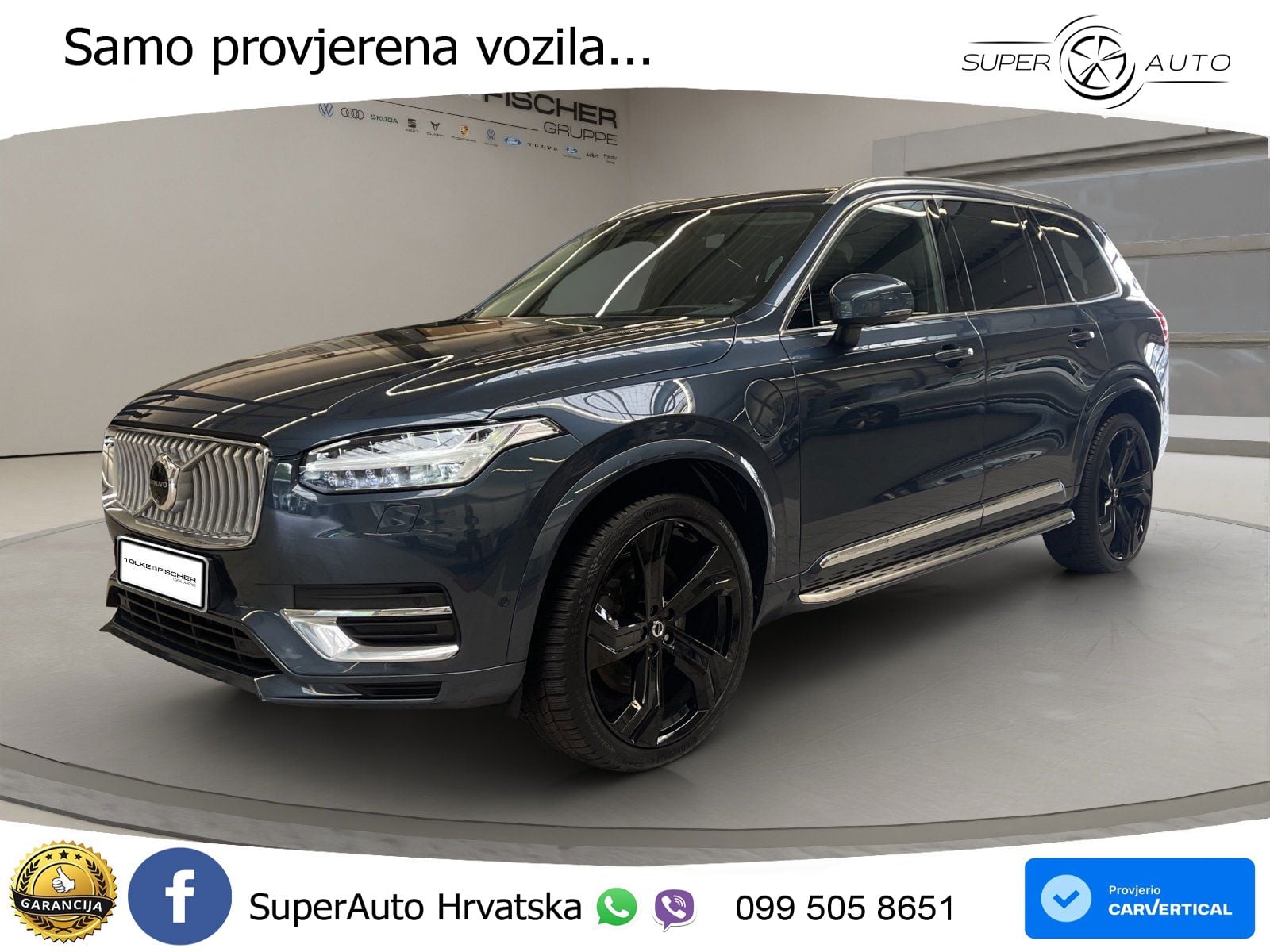 Volvo XC90 2.0 T8 AWD Automatic ACC+HEAD+4xGR SJED+360+PANO