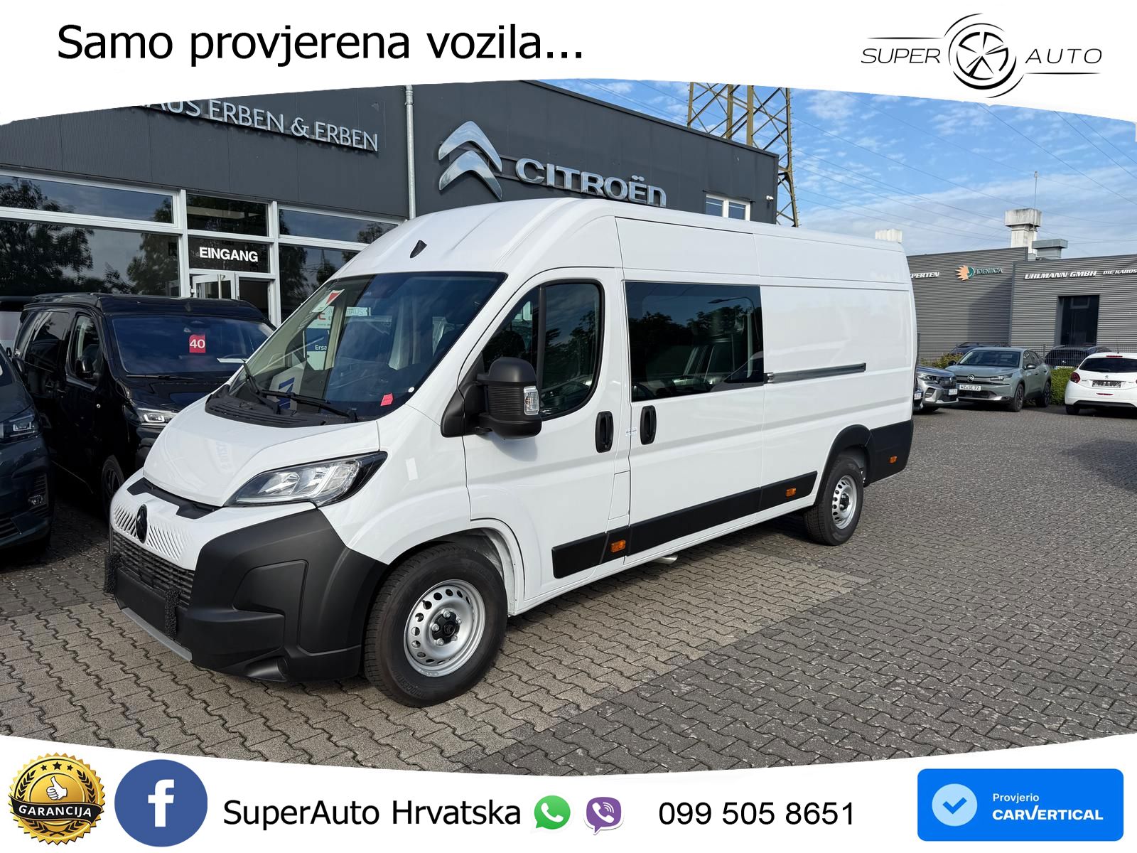 Citroën Jumper Kastenwagen L4H2 3,5 T Heavy Diesel 180 M 179 KS