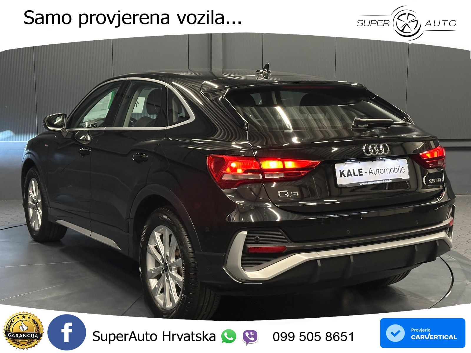 Audi Q3 Sportback 35 TDI (150 KS) S tronic S line LED+GR SJED+ACC